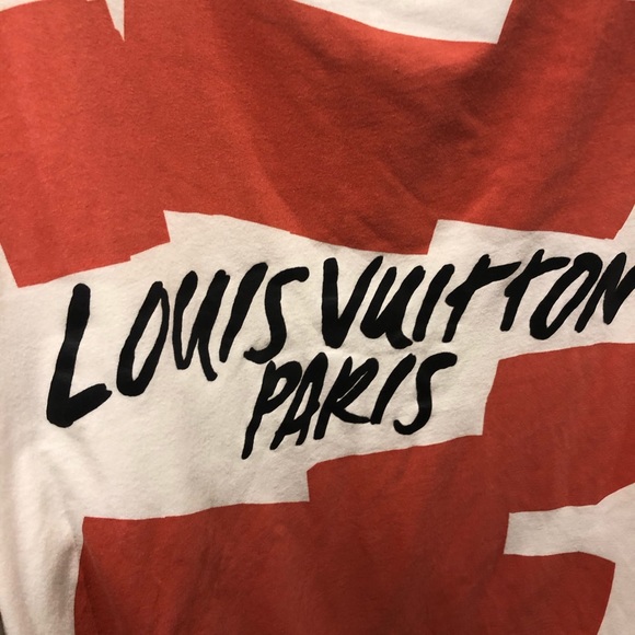LOUIS VUITTON Hand painted t shirt
